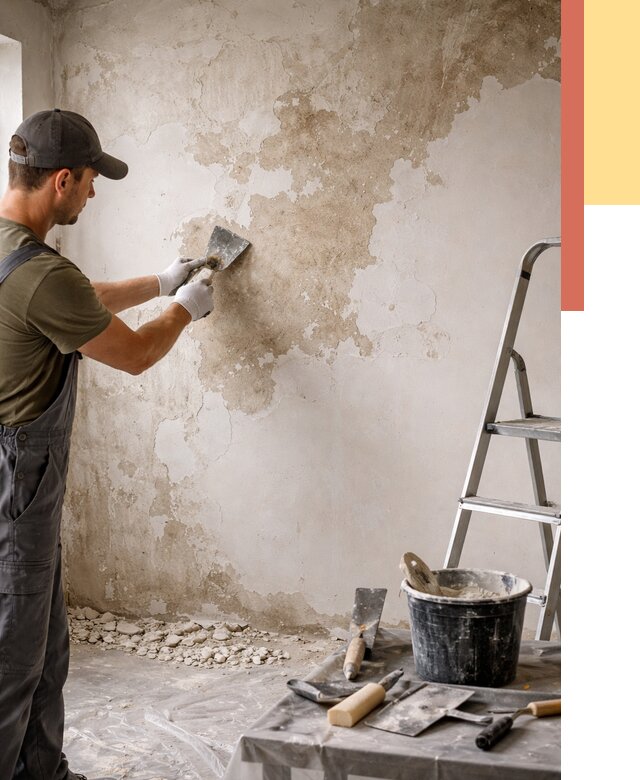 Снятие старой шпаклевки в Арсеньеве от 1902 руб. — быстро и недорого | ОТДЕЛОЧНИК-Рсн