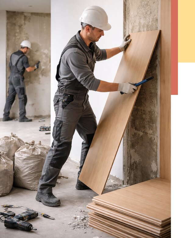 Демонтаж стеновых панелей в Арсеньеве от 3598 руб. за м² быстро и недорого | ОТДЕЛОЧНИК-Рсн