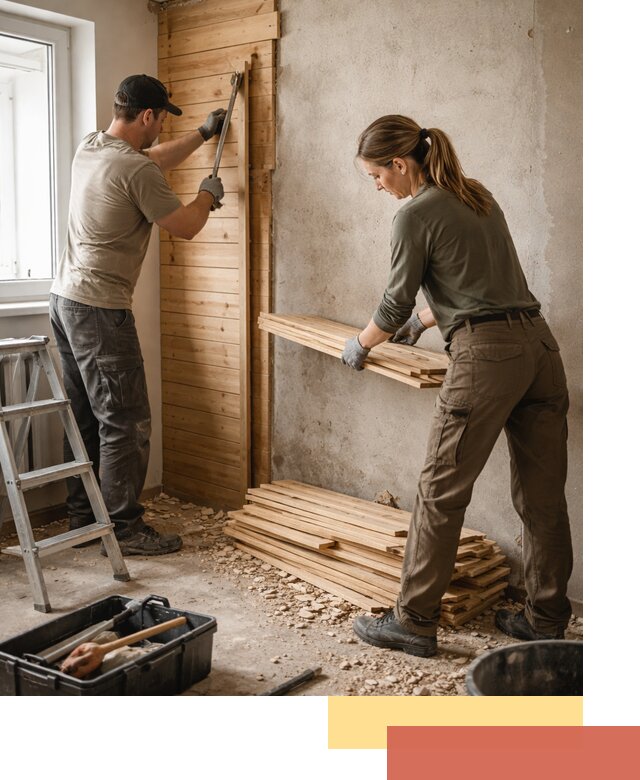 Демонтаж вагонки со стен в Арсеньеве — профессиональный демонтаж