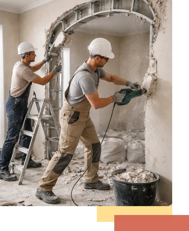 Демонтаж гипсокартонной арки в Арсеньеве быстро и аккуратно