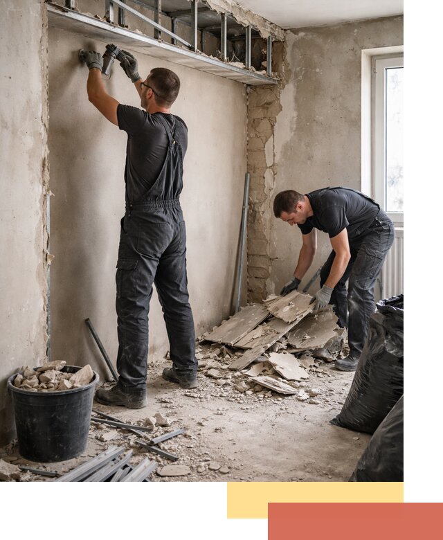 Демонтаж короба из гипсокартона в Арсеньеве быстро и аккуратно