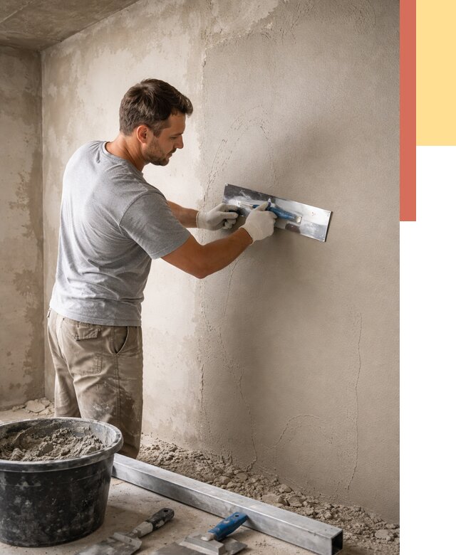 Штукатурка стен без маяков в Арсеньеве от 7402 руб/м2 — услуги и цена | ОТДЕЛОЧНИК-Рсн