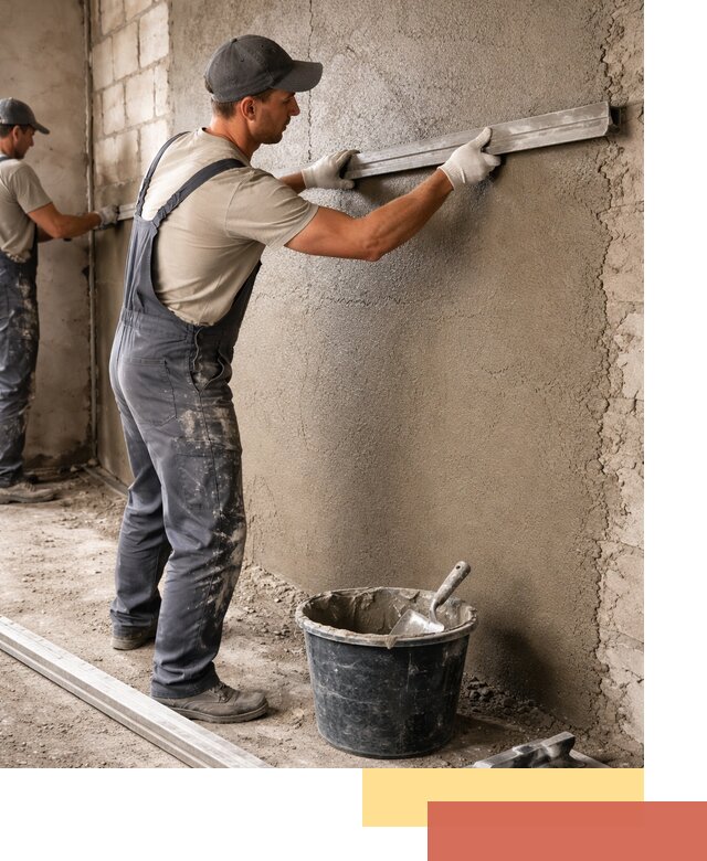 Штукатурка стен цементно-песчаная в Арсеньеве профессионально