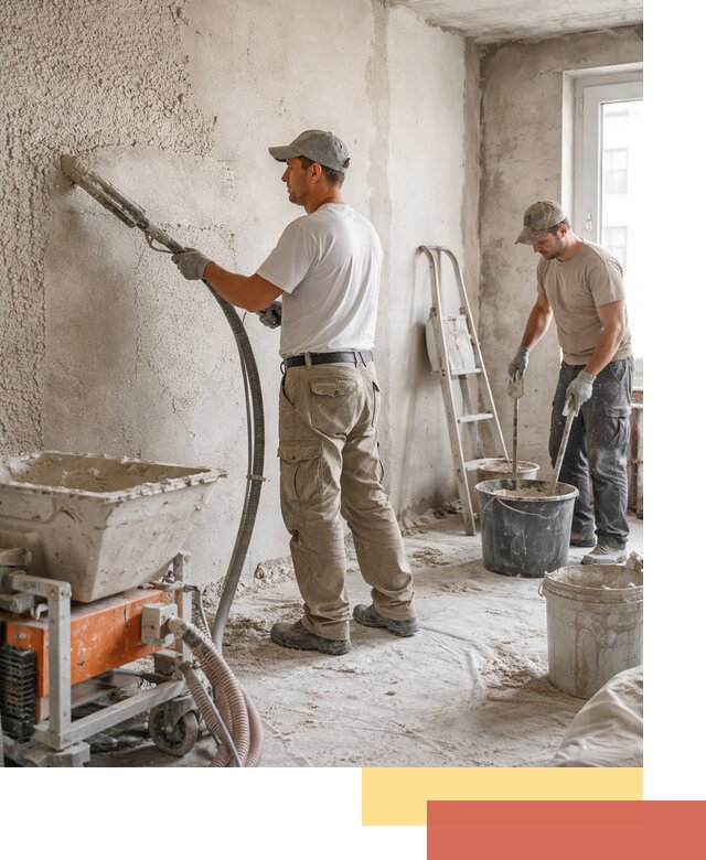 Машинная штукатурка стен в Арсеньеве — быстро и качественно