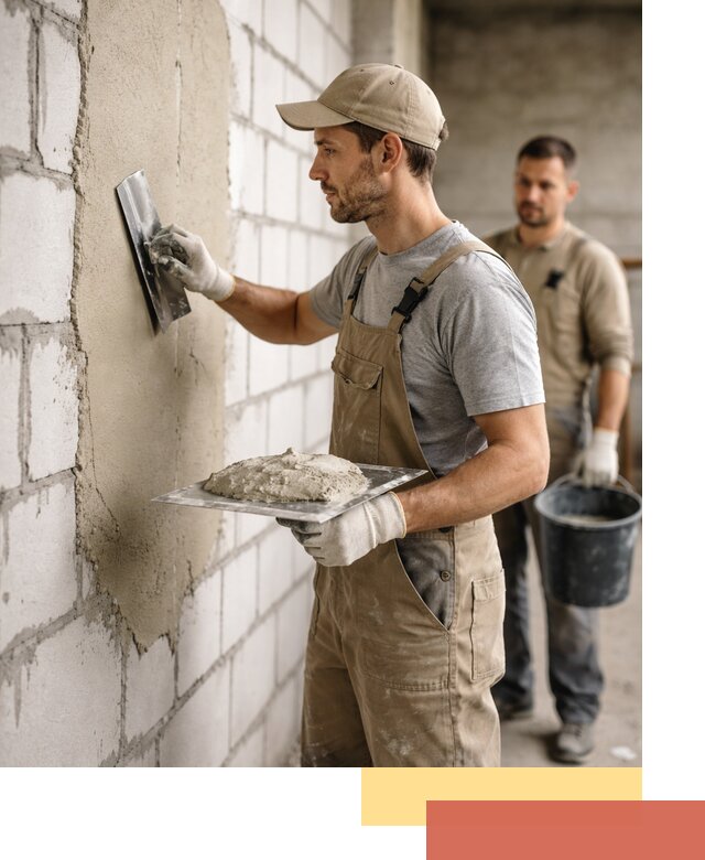 Штукатурка стен из газобетона в Арсеньеве под ключ