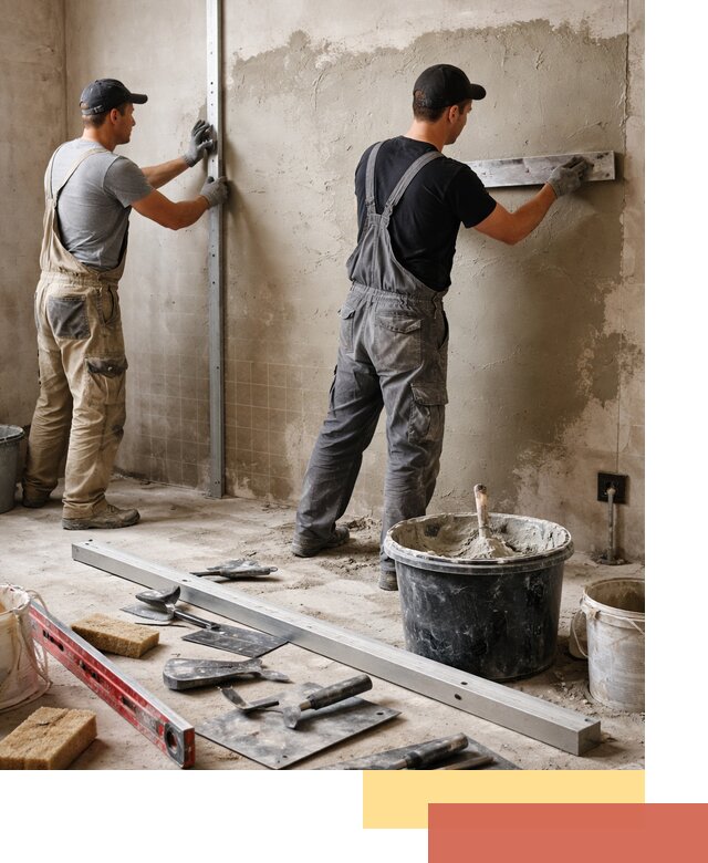 Профессиональная штукатурка стен под плитку в Арсеньеве