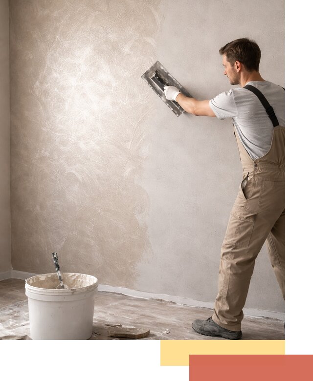 Декоративная штукатурка «Мокрый шелк» под ключ в Арсеньеве