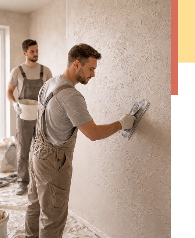 Фактурная штукатурка стен в Арсеньеве от 4318 руб./м² — заказать под ключ | ОТДЕЛОЧНИК-Рсн