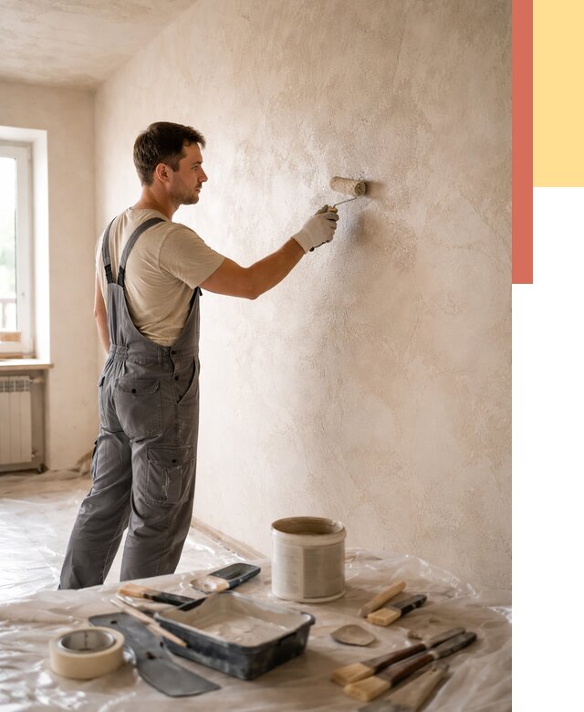 Нанесение лессирующей краски по декоративке в Арсеньеве от 1799 руб. | ОТДЕЛОЧНИК-Рсн