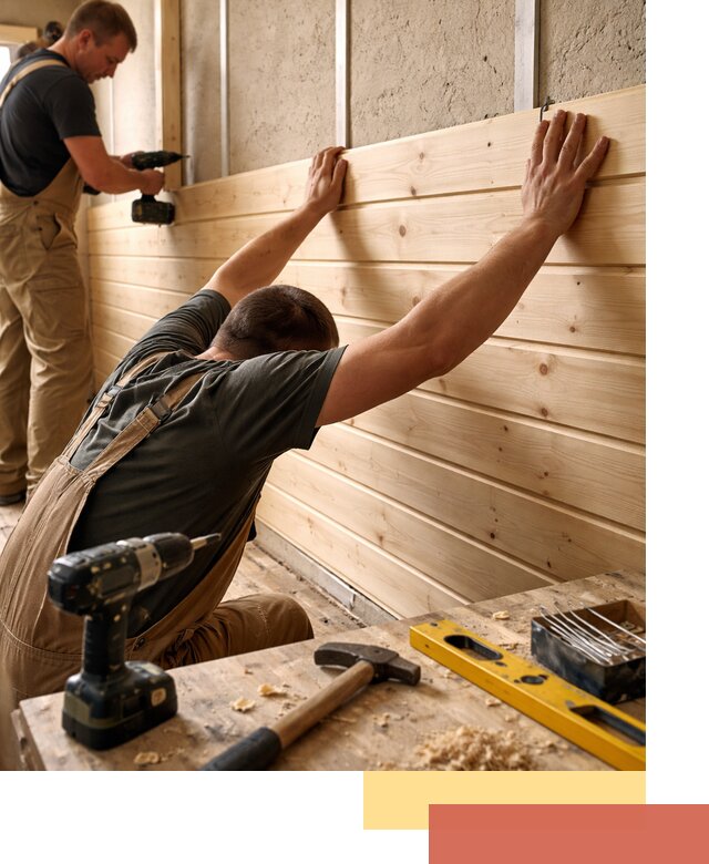 Монтаж деревянной вагонки на стены в Арсеньеве быстро и качественно