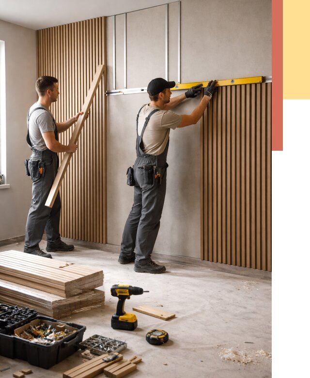 Монтаж реечных панелей на стены в Арсеньеве от 1234 руб. — быстро и недорого | ОТДЕЛОЧНИК-Рсн