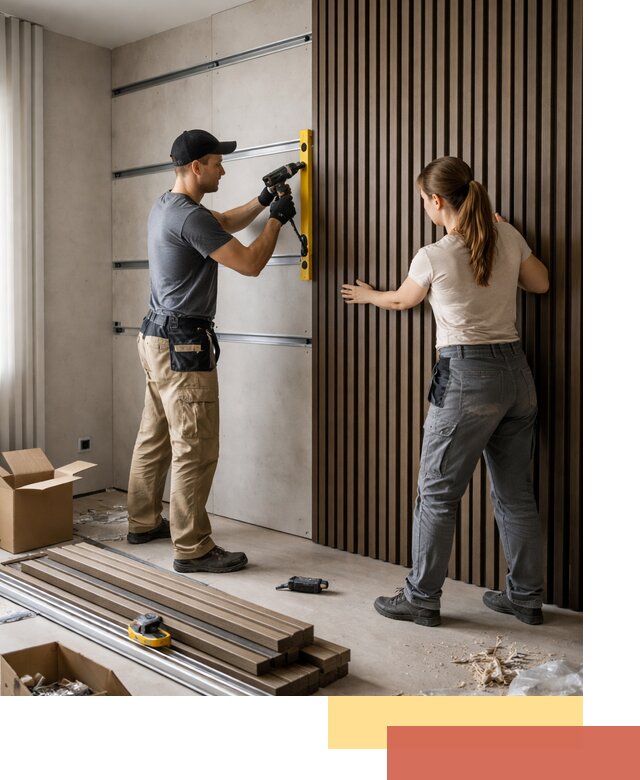 Монтаж реечных панелей на стены в Арсеньеве