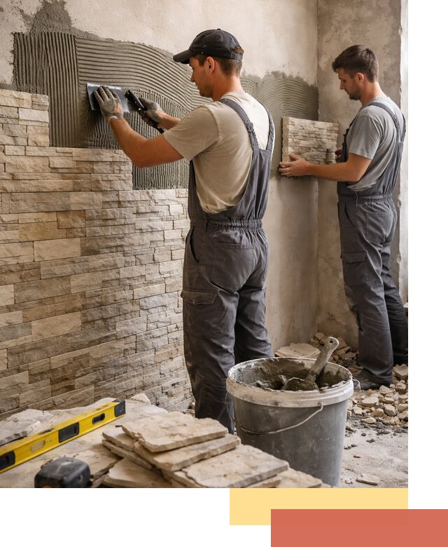 Монтаж искусственного камня в Арсеньеве — облицовка стен и фасадов