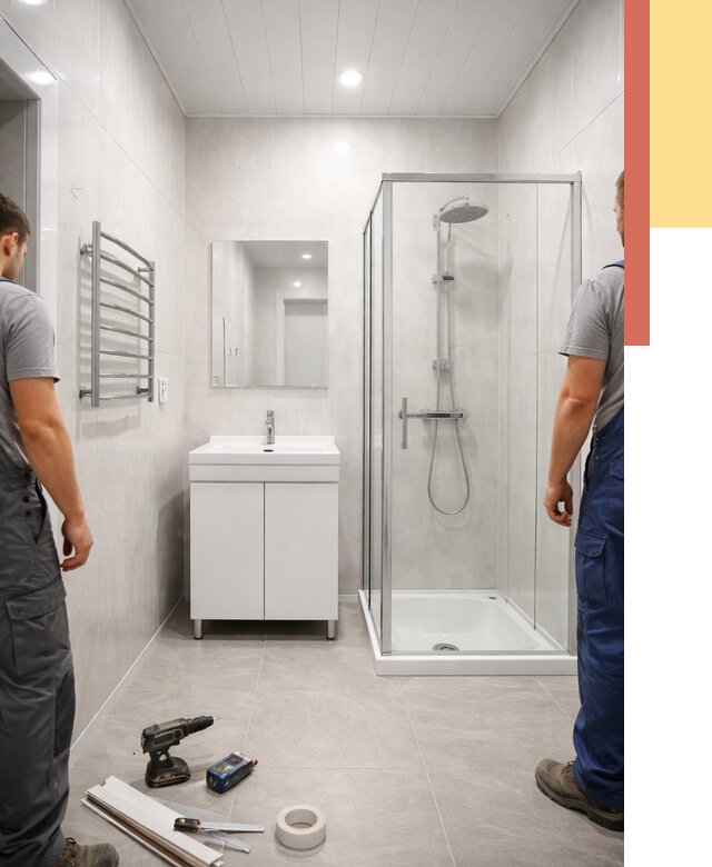 Отделка ванной комнаты панелями ПВХ в Арсеньеве от 4626 руб. за м2 | ОТДЕЛОЧНИК-Рсн