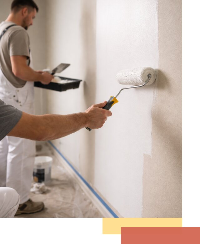 Покраска стен акриловой краской профессионально в Арсеньеве