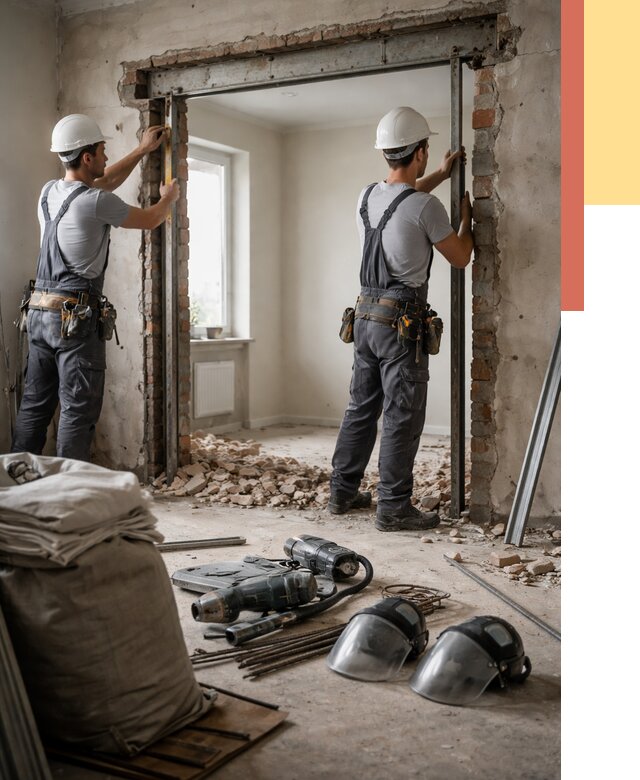 Расширение дверного проема в Арсеньеве от 12850 руб. под ключ | ОТДЕЛОЧНИК-Рсн