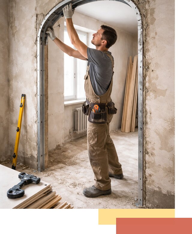 Устройство арочного проема в Арсеньеве под ключ