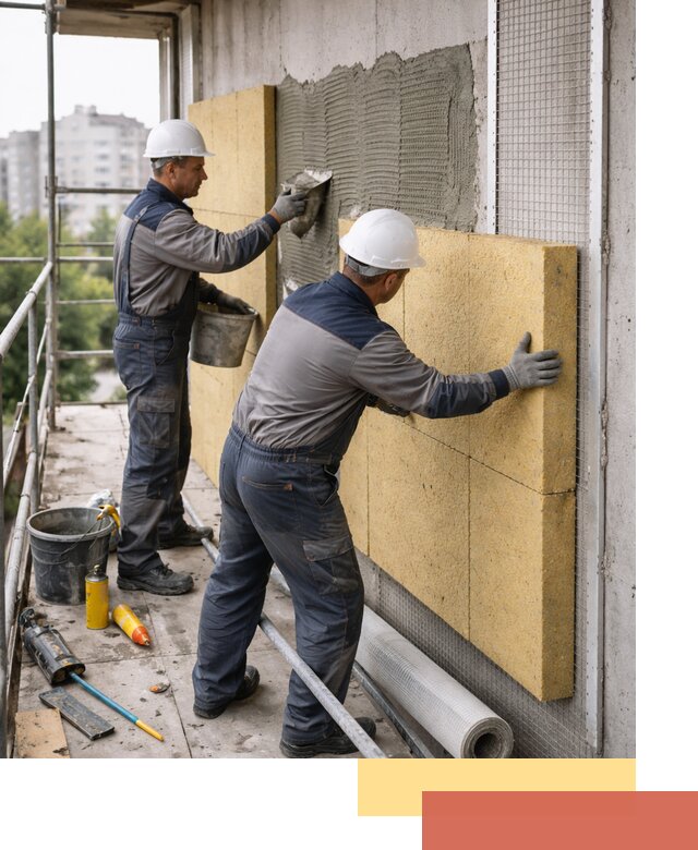 Утепление стен зданий и домов в Арсеньеве качественно и надежно