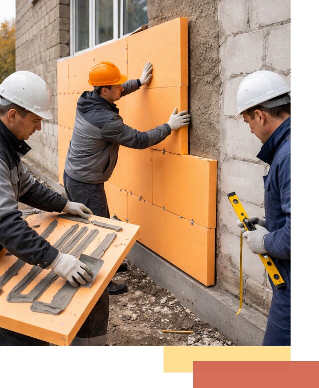 Утепление фасада пеноплексом под ключ в Арсеньеве