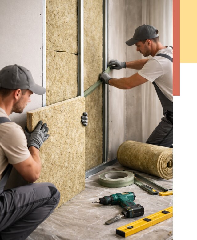 Шумоизоляция стен в Арсеньеве под ключ от 1902 руб. | ОТДЕЛОЧНИК-Рсн