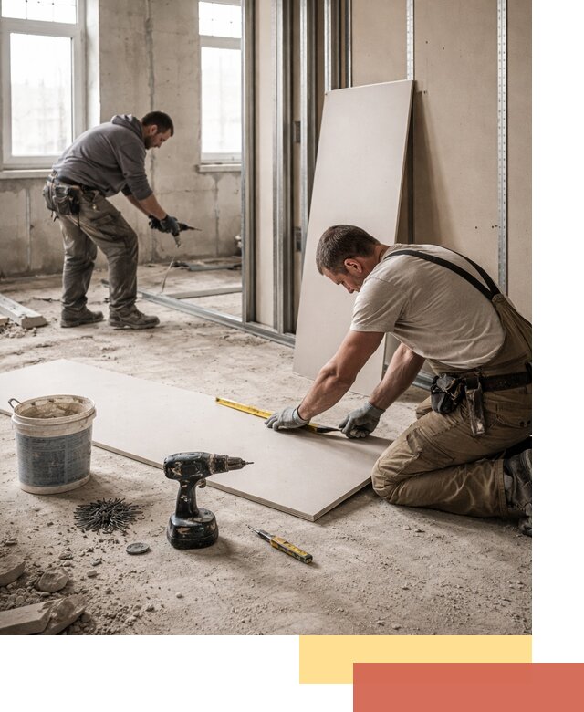 Кладка перегородок из ПГП под ключ в Арсеньеве