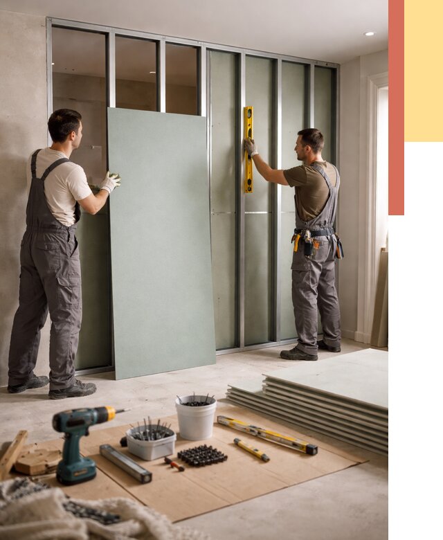 Перегородка из влагостойкого гипсокартона в Арсеньеве от 4934 руб. — монтаж под ключ | ОТДЕЛОЧНИК-Рсн