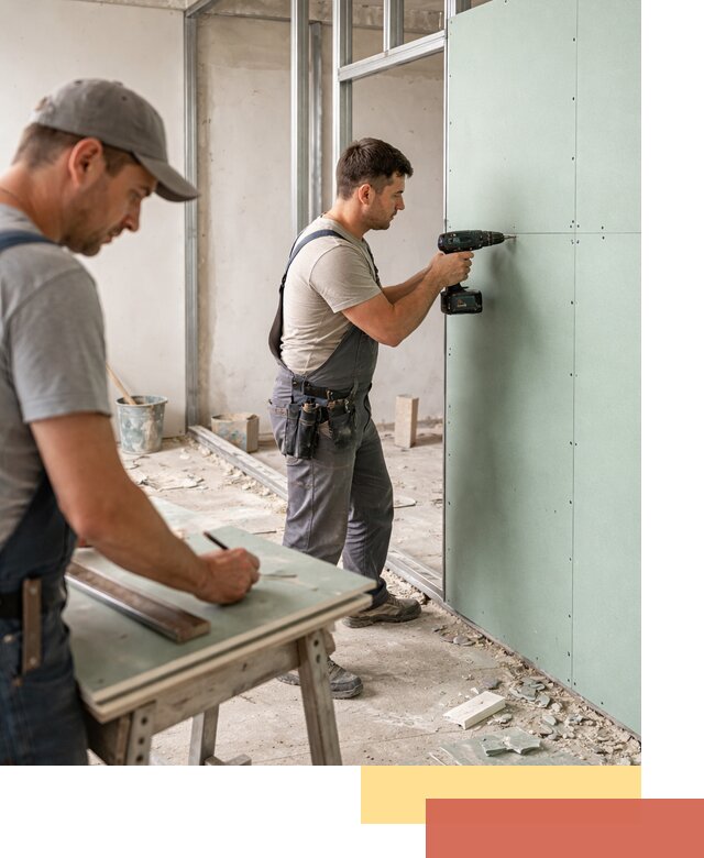 Перегородки из влагостойкого гипсокартона под ключ в Арсеньеве