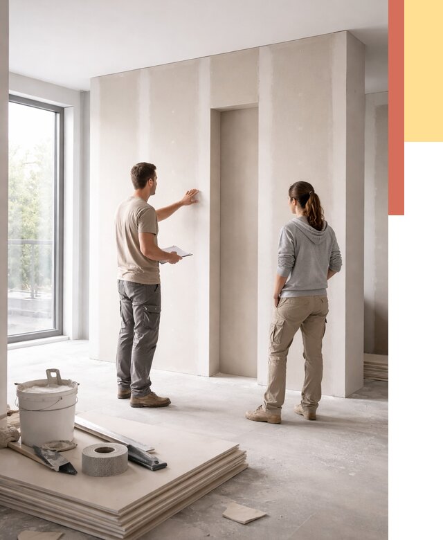 Зонирующая перегородка из гипсокартона в Арсеньеве от 2878 руб. под ключ | ОТДЕЛОЧНИК-Рсн