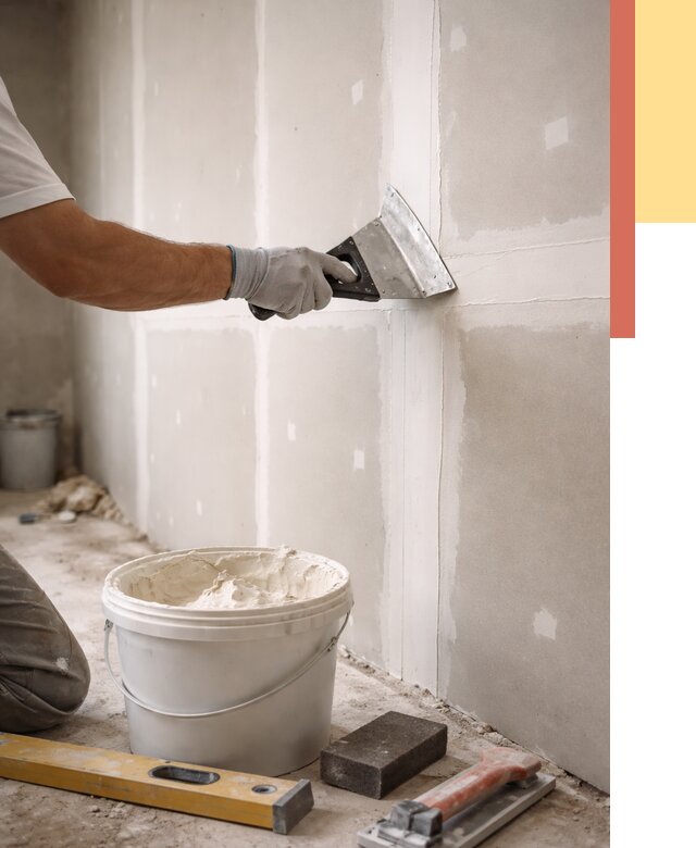 Шпаклевка перегородок из гипсокартона в Арсеньеве от 2570 руб. — услуги ОТДЕЛОЧНИК-Рсн