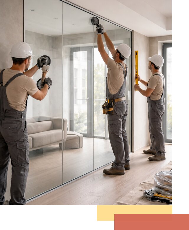 Перегородки из закаленного стекла в Арсеньеве для офисов и квартир