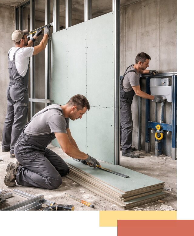 Монтаж и ремонт сантехнических перегородок в Арсеньеве