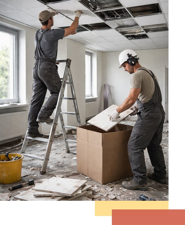 Демонтаж потолочной плитки в Арсеньеве быстро и аккуратно