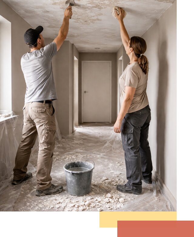 Удаление побелки с потолка в Арсеньеве — быстро и аккуратно