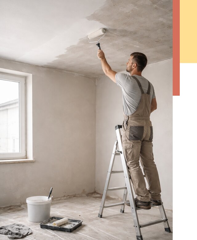 Грунтовка потолка в Арсеньеве от 2570 руб. — быстро и недорого | ОТДЕЛОЧНИК-Рсн