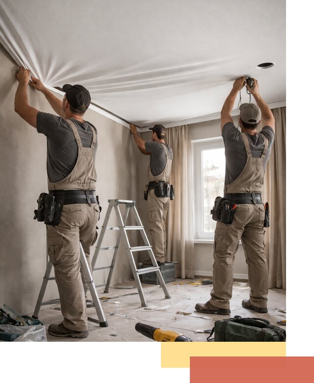 Монтаж матового натяжного потолка в Арсеньеве качественно и быстро