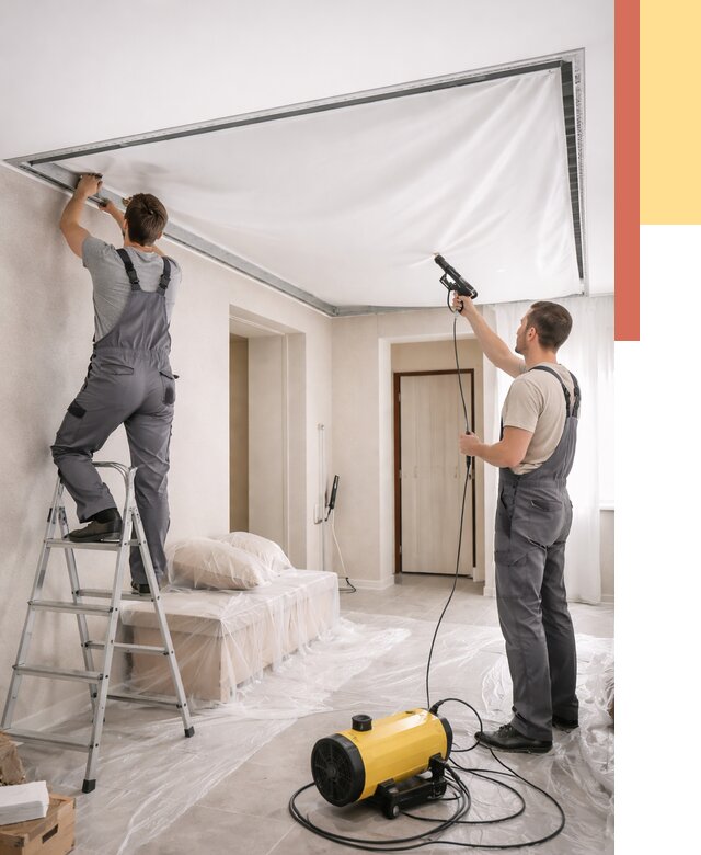 Монтаж натяжного потолка в прихожей в Арсеньеве от 2724 руб. под ключ | ОТДЕЛОЧНИК-Рсн