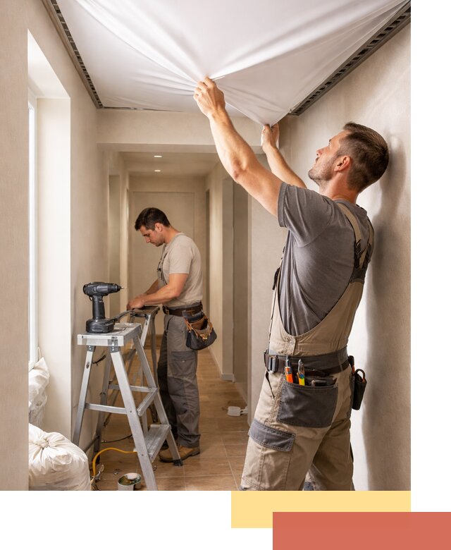 Монтаж натяжного потолка в прихожей в Арсеньеве