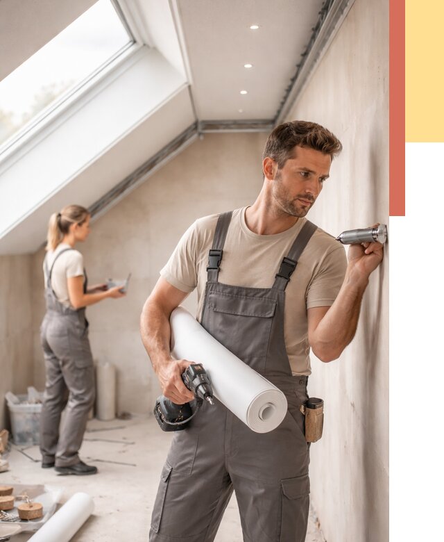 Монтаж натяжного потолка на мансарде в Арсеньеве от 3598 руб. | ОТДЕЛОЧНИК-Рсн