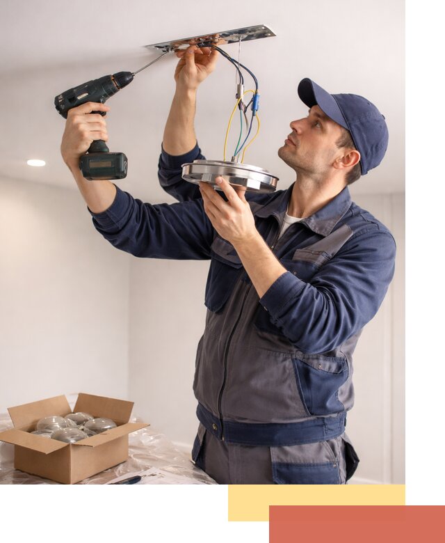 Установка люстры в натяжной потолок в Арсеньеве