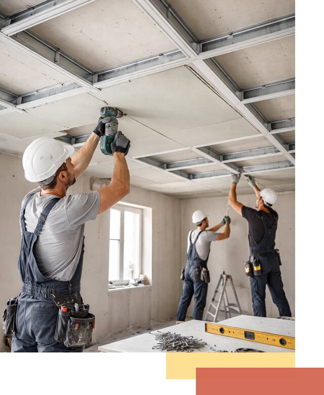 Кессонный потолок из гипсокартона под ключ в Арсеньеве