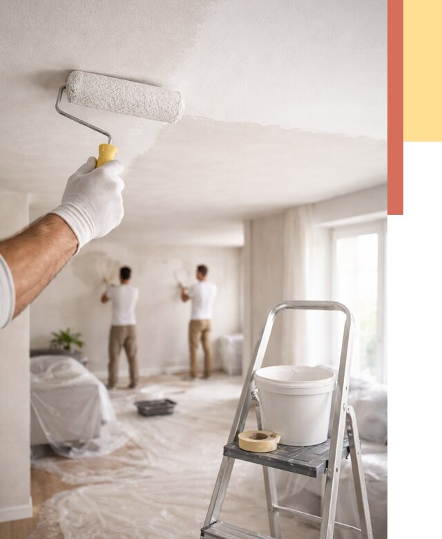 Покраска потолка акриловой краской в Арсеньеве от 2570 руб. | ОТДЕЛОЧНИК-Рсн