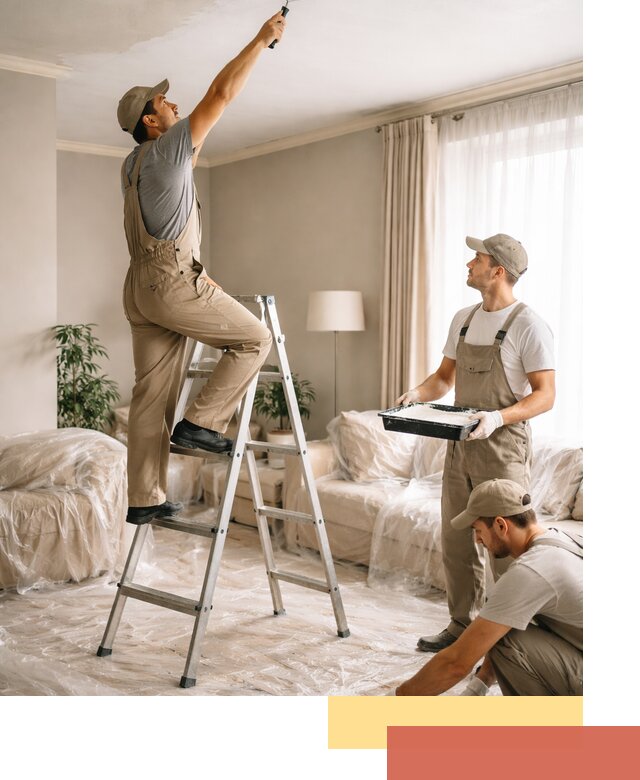 Покраска потолков акриловой краской в Арсеньеве качественно и быстро