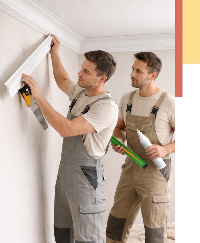 Монтаж потолочного плинтуса в Арсеньеве от 2364 руб. — быстро и недорого | ОТДЕЛОЧНИК-Рсн