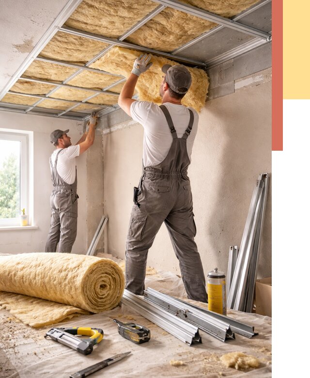 Утепление потолка в Арсеньеве от 7402 руб/м2 — недорого, быстро, под ключ | ОТДЕЛОЧНИК-Рсн